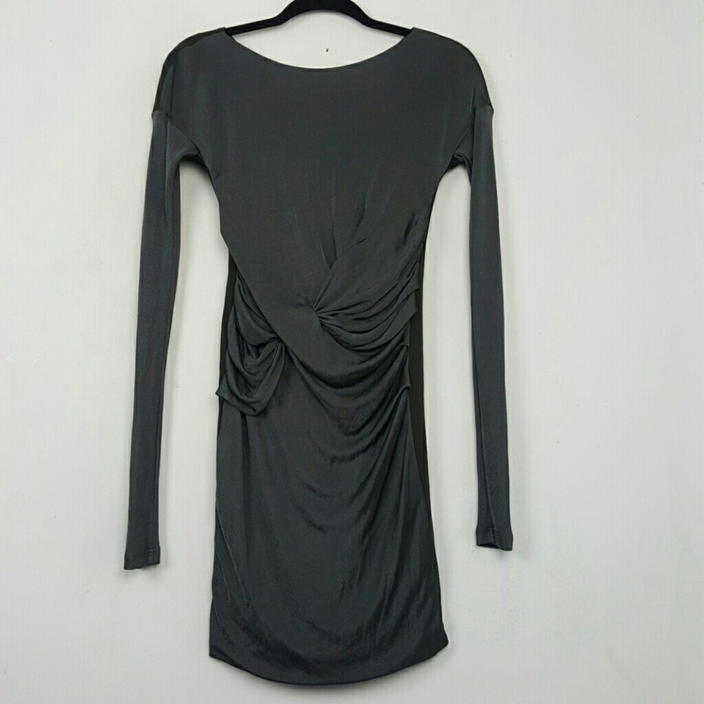 Rag & Bone  Dress Size 0 Ruched Metallic Gray